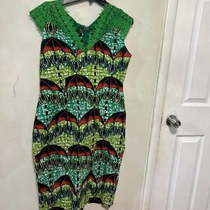 African print dress
